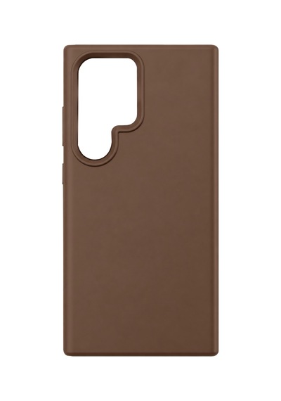 Samsung Uyumlu Galaxy S24 Ultra Kılıf First Silikon - Kahverengi 0