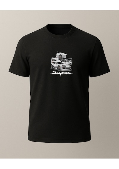 Hugo Boss Supra Baskılı T-shirt Siyah