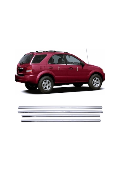Kia Sorento Krom Cam Çıtası 4 Kapı P.çelik 2002-2009 Arası