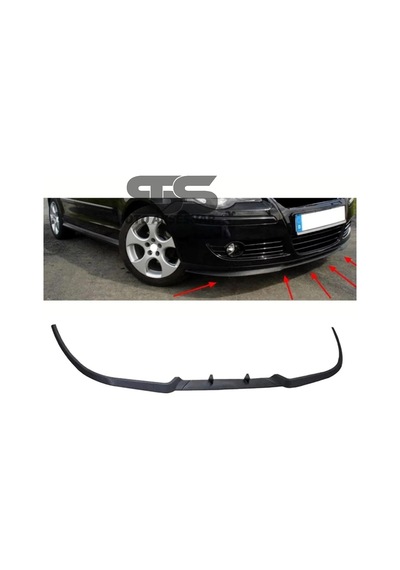 Vw Polo Mk4 Cupra R Uyumlu Ön Lip Mat Siyah Ön Tampon Lip (Sts Oto Aksesuar) (01)