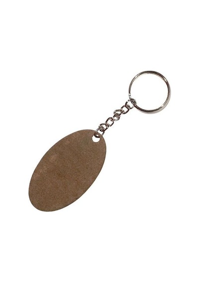 Hdf Tek Taraflı Anahtarlık - Oval