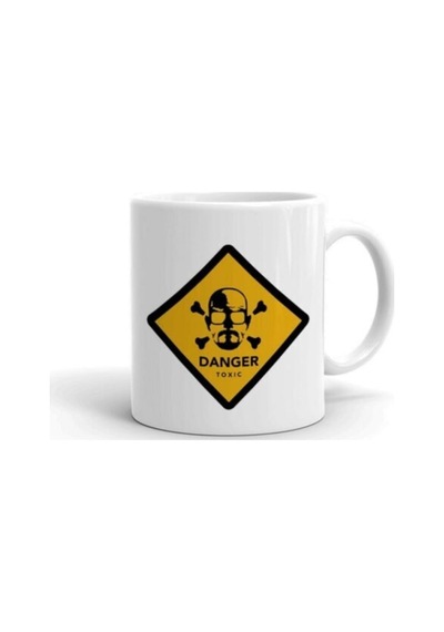 Beyaz Danger Breaking Bad Baskılı Kupa