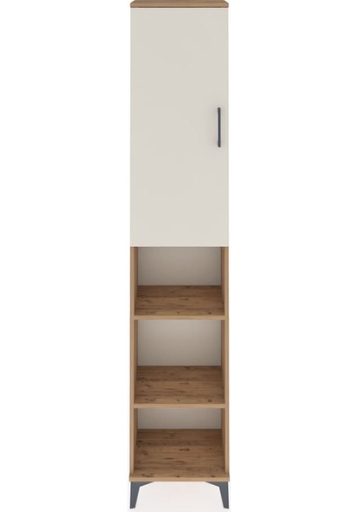 Arges Dolap 4 Raflı Tek Kapaklı Tek Askılı 44x30x221 Çam-aytaşı Atlas Çam