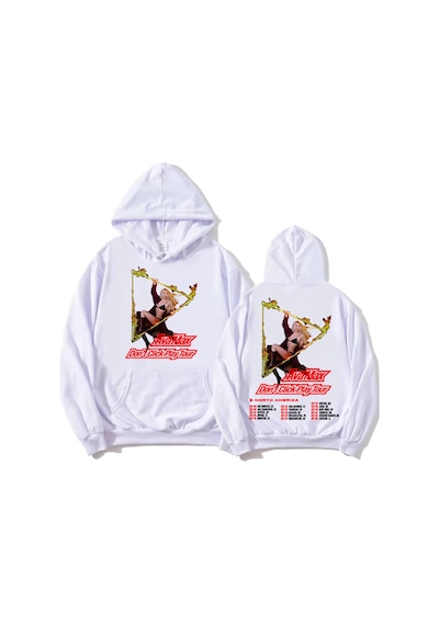 Tarzsokak Beyaz Ava Max Don't Click Play Tour Hoodies Casual Long Sleeve Hooded Autumnwinte