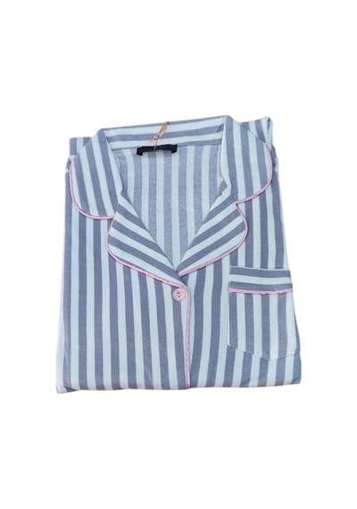 Çağrı Kadın Kışlık Süet Uzun Kollu Önü Düğmeli Pijama Takımı Gri