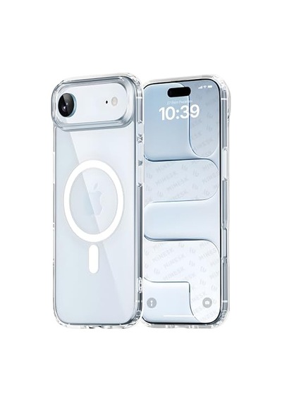 İphone Air İçin Magsafe İle Uyumlu Şeffaf Kılıf Kristal Berraklığında Materyal Polikarbonat Arka Kısım Ve Silik Diğer