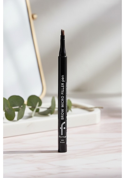 Brow Micro Filler Tarayıcı Keçe Uçlu Kaş Kalemi 8682536093040 004 Deep Brown