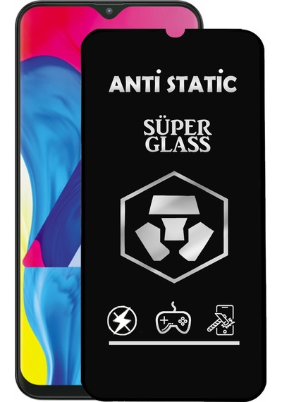 Samsung Galaxy M10 ile Uyumlu Tam Kaplayan Anti Statik Dayanıklı Süper Cam Ekran Koruyucu