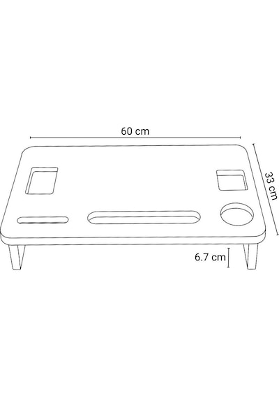 Ergonomik Mdf Monitör Standı Ekran Yükseltici Masaüstü Düzenleyici Organizer Telefon-bardak Bölmeli