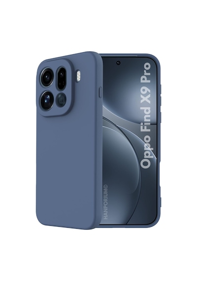 Oppo Find X9 Pro Uyumlu Silikon Kılıf Pastel Renk Tonu Kamera Korumalı Esnek Kapak Lacivert