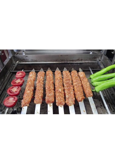 Profesyonel Paslanmaz Metal Kıyma - Adana - Urfa - Antep Şiş 6 Adet