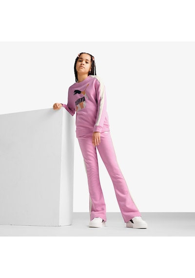 Puma T7 Crew Tr Çocuk Pembe Sweatshirt Düz 626442 Puma T7 Crew Tr Çocuk Pembe Sweatshirt Düz 626442