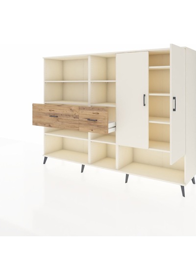 Hyperion Dolap 10 Raflı 2 Çekmeceli 2 Kapaklı 220x44x163 Aytaşı-a Aytaşı-aytaşı/çam Hyperion Dolap 10 Raflı 2 Çekmeceli 2 Kapaklı 220x44x163 Aytaşı-a Aytaşı-aytaşı/çam