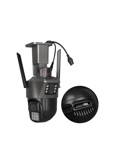 Plato Pl-39050 Dual Smart Çift Kameralı Gece Görüşlü 3mp+3mp Speed Dome Wi-fi Güvenlik Kamerası İcsee