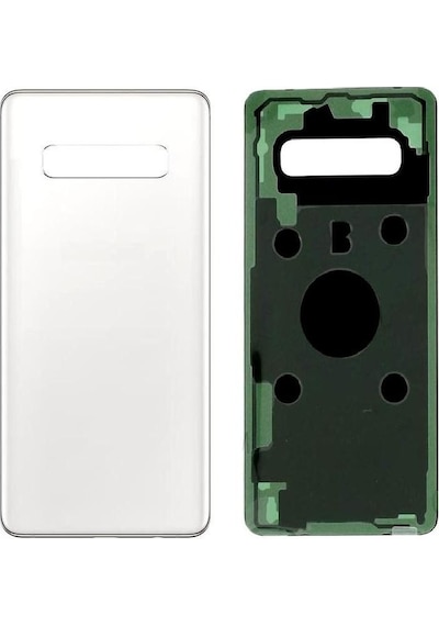 Samsung S10 Plus 4g Beyaz Uyumlu Arka Kapak Batarya Kapağı Pil Kapağı Beyaz