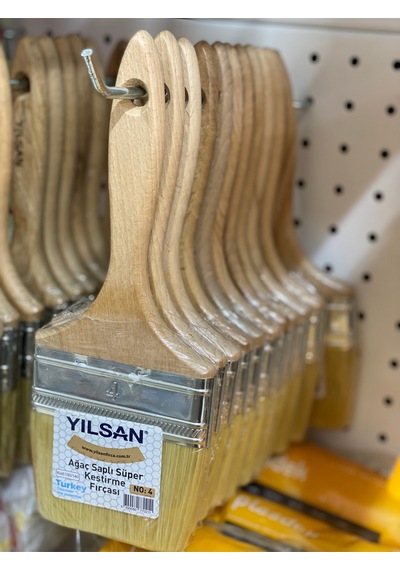 Yılsan Ahşap Saplı Süper Kestirme Fırçası No: 4