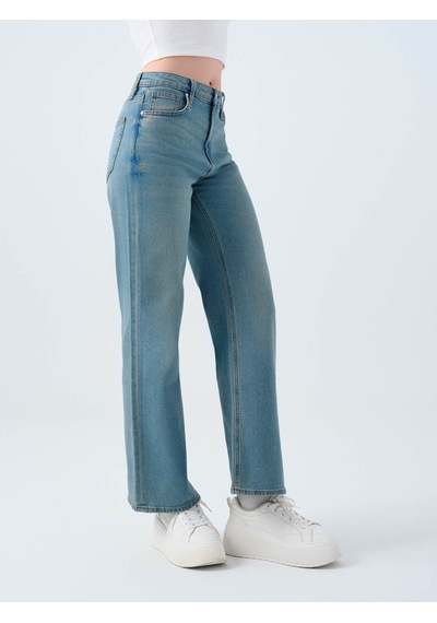 Loft Bella Regular Fit Mavi Kadın Jean Pantolon Lf2039973 Mavi