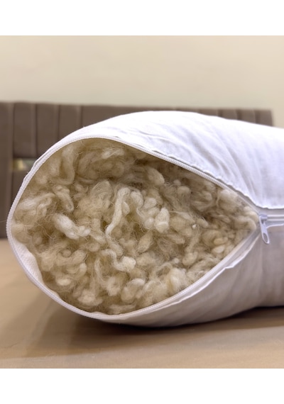 %100 Merinos Kuzu Yünü Dolgulu Boncuk Yastık 50x70cm / 1000gr