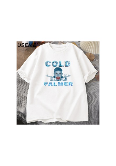 Tarzsokak Cold Palmer Meme Graphic T-shirts For Men Causal Cotton Short Sleeve Tshirt Cole Palmer Poste 2957 Beyaz