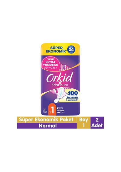 Orkid Platinum Normal Ped Süper Ekonomik Paket 24x2 48 Adet