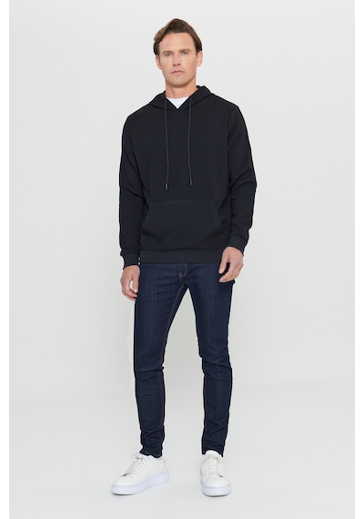 Ac&Co / Altınyıldız Classics Erkek Sıyah Standart Fit Normal Kesim Kapüşonlu Ottoman Desenli Cepli Sweatshirt Sıyah Siyah Ac&Co / Altınyıldız Classics Erkek Sıyah Standart Fit Normal Kesim Kapüşonlu Ottoman Desenli Cepli Sweatshirt Sıyah Siyah