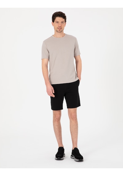 Pierre Cardin Siyah Regular Fit Örme Şort 50306779-vr046