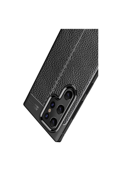 Samsung Uyumlu Galaxy S22 Ultra Kılıf Deri Tarzı Niss Silikon Case Kapak