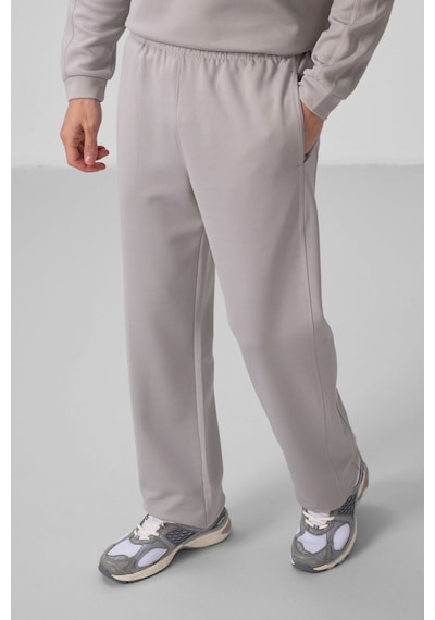 Taş Yüzeyi Dokulu Oversize Erkek Eşofman Takım - 85275 Taş Rengi