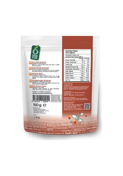 Otamon Gün Kurusu Kayısı 12 x 150 G Otamon Gün Kurusu Kayısı 12 x 150 G