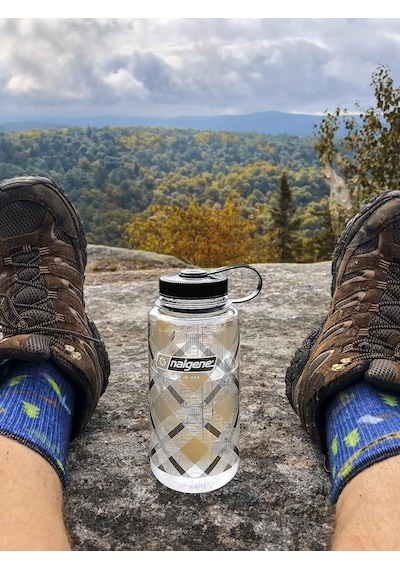 Nalgene Unisex Yetişkin Wh Içecek Şişesi, Bej, Kareli, 1 L Çok Renkli