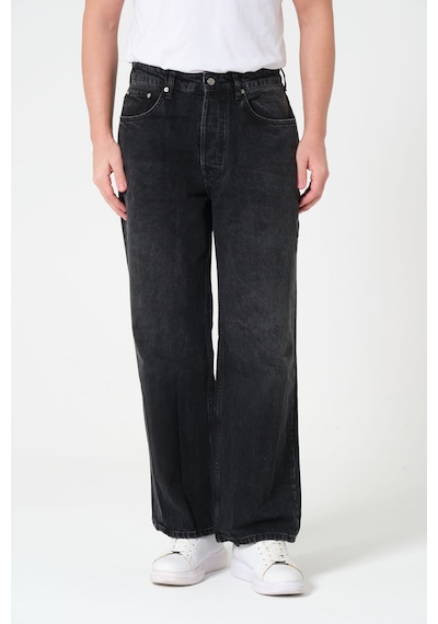 Barmore Super Baggy Fit Jean Unisex Siyah