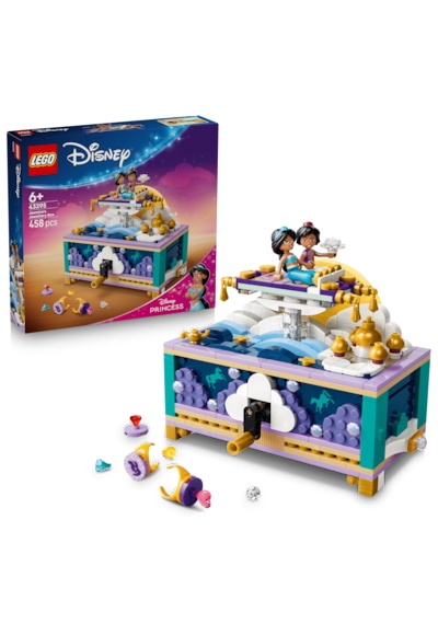 LEGO® ǀ Disney Princess Yasemin’in Mücevher Kutusu 43295 – 6 Yaş ve Üzeri için Mini Bebek İçeren Oyuncak Yapım Seti (458 Parça)