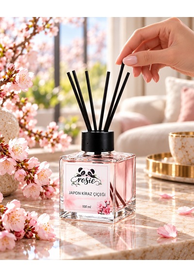 Rosie Japon Kiraz Çiçeği 7'li Çubuklu Oda Kokusu Seti 7 X 100 Ml Sakura Esintisi