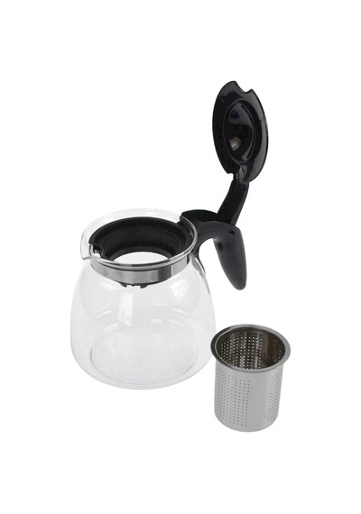 Çelik Süzgeçli Cam Demlik - 900 Ml