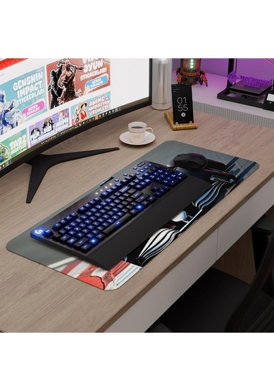 F1 Gaming Mouse Pad Kauçuk Kaymaz Taban Mousepad V2, 70x30 Xl