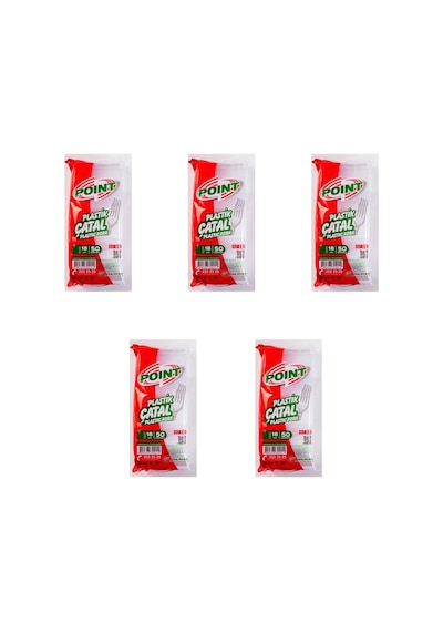 Point Plastik Lüx Şeffaf Çatal - 18 Cm. - 3.2 Gr. - 50 Adetlik 5 Paket