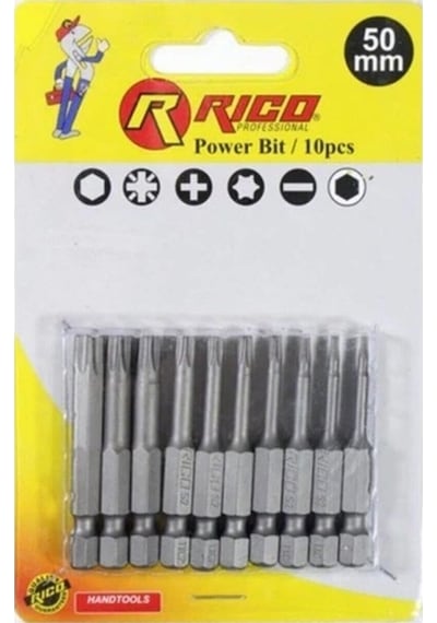 Rıco 005-KK1131 50MM 10 Parça Allen Bits Uç Seti