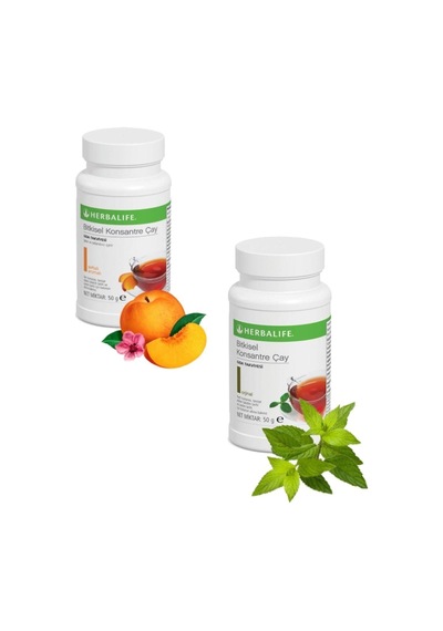 Herbalife Bitkisel Konsantre Çay Set 50 G Klasik + Şeftali