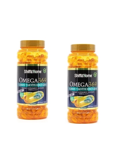 Aksu Vital Shiffa Home Omega 3-6-9 Balık Yağı 1000 Mg&nbsp 200 Kapsül 2 Adet