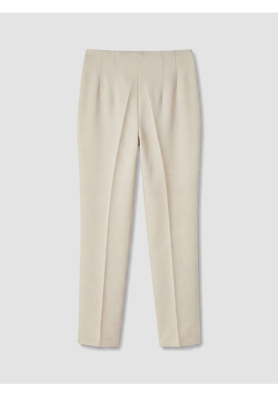 Lcwaıkıkı Classic Bej Pileli Kadın Kumaş Pantolon