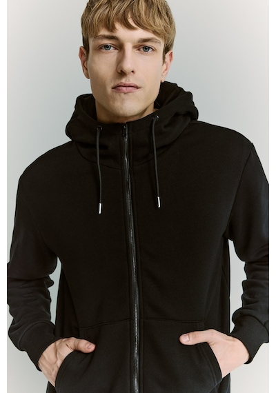 Defacto Şişirilebilir Boyun Yastıklı Fermuarlı Sweatshirt H8716ax26aubk81 Siyah-bk81
