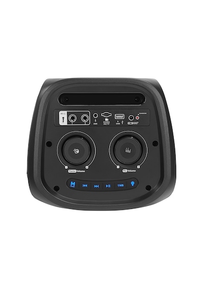 Mikado Md-11bt Siyah 20 2 40w Rgb Işıklı Kablosuz Mikrafonlu Taşınabilir Speaker Hoparlör