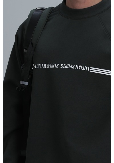 Lufian Erkek Sweat 112030119 Koyu Yeşil