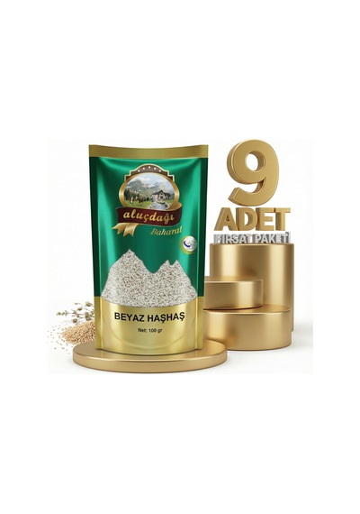 Aluçdağı Beyaz Haşhaş 9x100 Gr