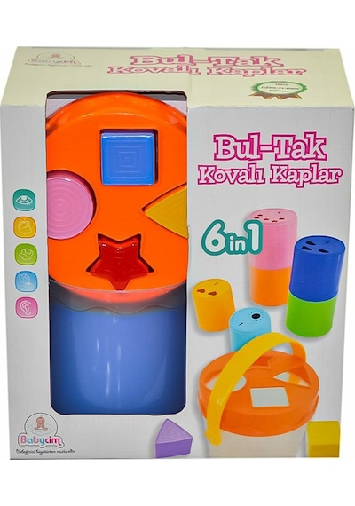 URT026-001 İç İçe Kaplar Jumbo - Birlik Toys