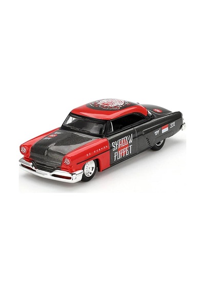 Mini Gt Lincoln Capri Hot Rod 1954 "shadow Puppet" Mını Gt X Mızu Diecast