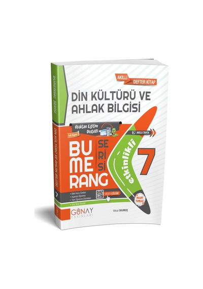 Günay Yayınları Güncel 7. Sınıf Din Kültürü Ve Ahlak Bilgisi Bumerang Etkinlikli Kitap Konu Anlatıml