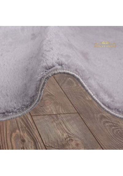 Bonny Home Elite Gri 120x120 Cm Yuvarlak Peluş Banyo Paspası Gri
