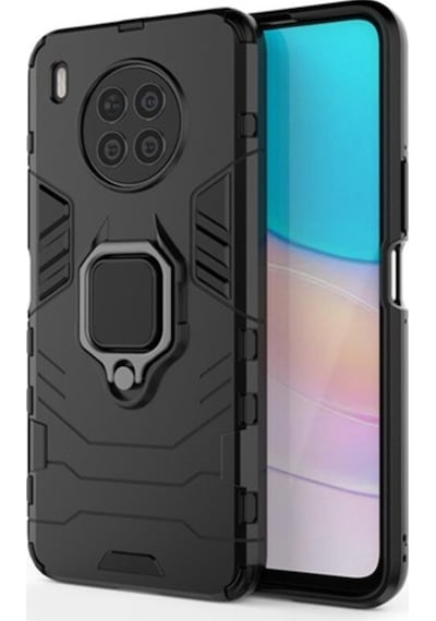 Microcase Huawei Nova 8I Batman Yüzüklü Armor Kilif - Siyah 537571122
