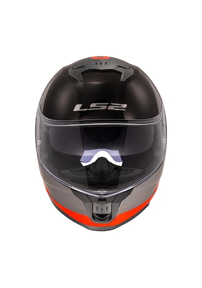 Ls2 Stream 2 Thunderbiz Kapalı Kask Gri - Turuncu